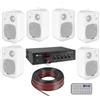 Compaq KIT AUDIO FILODIFFUSIONE BLUETOOTH CON 4 O 6 CASSE AUDIO DA PARETE COMPLETE DI