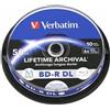 Verbatim MDISC BD-R DL 50 GB 10 pz (Verbatim M-Disc BD-R DL 6X 50GB Inkjet Print