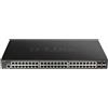 D-Link Switch di Rete Gestito L3 Nessuno Supporto PoE Nero DGS-1250-52XMP