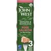 John West Salmone rosa selvatico senza pelle e disossato, 3 x 80 g
