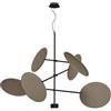Mogg Lampada a Sospensione Fonoassorbente Diva 1 - Colore Beige Struttura Nera
