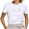 Goa Goa T-Shirt Donna Ysia con Logo Frontale - Bianco