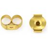 Arranview Jewellery - 1 Coppia di farfalline medie (4 mm), fermaglio spira decorativa per orecchini, oro 9K