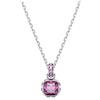 Swarovski Ciondolo Birthstone, Taglio quadrato, gennaio, Rosso, Placcatura rodio
