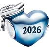 Vegaine Cuore Blu 2026 Laurea Charms per Braccialetti Graduation Charm Gioielli Regali per Donne