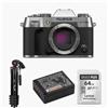 Fujifilm X-T50 Argento Holiday Kit | ✅Garanzia di 5 anni