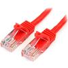 StarTech.com Cavo di rete CAT 5e - Cavo Patch Ethernet RJ45 UTP Rosso da 3m antigroviglio