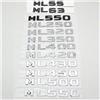 Generico Adesivo for decalcomania distintivo con logo for lettera del bagagliaio di un'auto in ABS compatibile con i modelli di classe ML - Finitura argento cromato e nero lucido(Chrome Silver,ML 350)