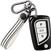 OFF WE GO Custodia Chiave Cover Chiave Guscio Chiavi per Toyota RAV4 Scion TC IM Corolla Prius Yaris Aygo Auris Camry Avensis Coprichiave Macchina Copri Chiavi Telecomando Auto Portachiavi, Bianco