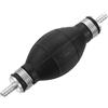 QUARKZMAN 6mm (1/4) Pompa Primer Carburante Gomma, Tubo di Trasferimento a Vuoto con Bulbo di Sifone Manuale, Primer Carburante Monodirezionale per Barca a Benzina, Diesel Marino, Argento