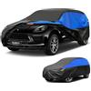 GunHyi Copriauto Gunhyi Impermeabile e Traspirante, Telo per Porsche Macan, Copriauto Nero e Blu, Telo da Garage Completo per Proteggere da Pioggia, Sole e Polvere.