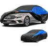 GunHyi Copriauto Gunhyi Impermeabile e Traspirante, Telo per Mercedes Benz Classe C Berlina W204/W205/W206/C180, Copriauto Nero e Blu, Telo da Garage Completo per Proteggere Dalla Pioggia.