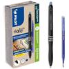 PILOT - Set di 10 FriXion Ball 07 Plus + 10 Ricariche - Penne Cancellabili - Ergonomiche e Ricaricabili - Plastica Riciclata - Blu - Punta Media