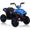 LEAN TOYS Kinder Quad Elettrico 2x45W EVA LED ATV Blu Miniquad