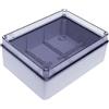 FAEG cassetta stagna scatola di derivazione a pareti lisce con coperchio trasparente IP56 190x140x70 - 13526