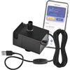 EMOS - Pompa di ricambio GoSmart per fontana intelligente per gatti con cavo di ricarica e filtro in schiuma - Pompa dell'acqua Pet Care adatta per fontana GoSmart H6102 - nero