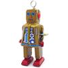 AYUNJIE Vento Fino Giocattolo MS403 Fiery Robot Latta Giocattolo retrò Adulto Giocattolo da Collezione Vintage da Collezione Bambini Regalo (Oro)