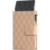 ProWallet Plus - Portacarte - 8 carte, banconote e monete - Portacarte con cerniera - RFID - Piccolo porta carte di credito - Portafoglio elegante (Panel Cappuccino)