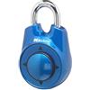 Master Lock 1500iD Locker Lock Set Your Own Directional Combinazione Lucchetto, 1 Pacco,Blu