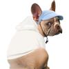 BASVII Cappello da Baseball per Cani in Morbido Velluto a Coste, Dimensioni regolabili, Come Abbigliamento per Cani da Compagnia, per la Decorazione e la Protezione Solare (M, Blu)