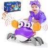 iKidiki Granchio Che Cammina - Gioco Educativo 1-4 Anni, Tummy Time Regalo per Bambina 3-6-9 Mesi