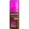 NYX Professional Makeup Fondotinta Soft Matte, Coprenza Modulabile, Tenuta Fino a 24H, Formula Arricchita con Acido Ialuronico, Guaranà e Vitamina C, Make Em Wonder Foundation, Walnut, 30 ml