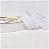 Plush Addict Nastro in sbieco di cotone elasticizzato leggero, bianco, 5 m