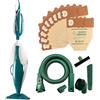 DIERRESTORE Aspirapolvere Folletto VK131 - RIGENERATA - + 5 Anni Sacchetti Compatibili + Tubi - 3 Super Velocità, Setole Reversibili, Marmo & Parquet, Avvolgicavo Girevole (2 ANNI GARANZIA CON THE POINT FOLLETTO)