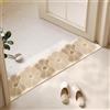 QHanky Tappetino 25x80cm,Tappeto Bagno Diatomite,Microfibra Tappeto Assorbente,Tappeto Bagno Antiscivolo,Tappetino Doccia Asciugatura Rapida,per Casa,Camera da Letto,Cucina (Multicolore B)