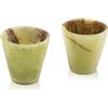 Radicaln Set di 2 bicchieri da shot in marmo verde onice da 5,1 cm, fatti a mano, per tequila, whisky e cocktail, eleganti tazze e bicchieri per decorazione bar