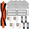 LVYXON Kit di parti di ricambio per aspirapolvere Xiaomi Robot Vacuum H40 OV51 tra cui spazzola principale, 4 panni mocio, 4 spazzole laterali, 4 sacchetti per la polvere, 4 filtri HEPA e spazzola di pulizia