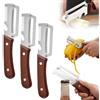 Generico Pelapatate 2 in 1 in Acciaio Inossidabile, Pelafruit Multifunzionale Con Impugnatura Ergonomica, Utensile Da Cucina Per Pelare Patate, Carote E Cipollotti (3pcs)