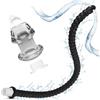 BDSMJOY Doccia clistere anale Cleaner in silicone con Plug anale cavo trasparente, cannule per doccia anale, cannule per doccia anale, Plug Anale Sex toys Butt Plug per uomini donne coppie (M)