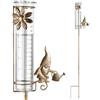 Gulfmew Pluviometro per Giardino Decorazione da Giardino Pluviometro Antigelo per Accessori da Prato, Terrazza e Paesaggio(Gnomi da Giardino)