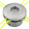 Bellabon Testina Decespugliatore Universale, Testine per Tagliaerba in Alluminio con 4 Linee, Testina per Decespugliatore in Alluminio, Tagliaerba Testa Taglia Erba Filo Nylon, Adatto per Giardino