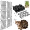 Dawumin 15 Pezzi Tappetino Anti Gatto con Punte 15 x 20 cm, Griglia Dissuasore per Gatti, Protezione Piante Giardino, Orto, Vasi, Divano, Balcone, Terrazza e Aiuole