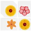 Fgdui 30 adesivi per mosche per finestre con girasole, trappole floreali adesive per finestre, carta moschicida per interni per interni, insetti, parassiti, insetti, uso domestico, tenere lontane le mosche