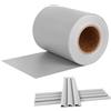 HENGMEI 65mx19cm Visibilità PVC Paravista Strisce Rotolo recinzione Protezione frangivento frangivista, grigio chiaro