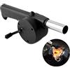XYDESIGN Manuale Mini BBQ Ventilatore Ventilatore di Aria Veloce Avviamento di Fuoco Portatile 9.6in/24.5 centimetri Manuale A Manovella A Mano A Soffietto per Picnic Esterna di Campeggio di Cottura (1 Pcs)