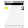 Cecotec Lavastoviglie Bolero Aguazero 6200 D. 1850 W, 14 coperti, 6 programmi, Classe D, Dual Zone Wash, Dry +, Turbo Dry +, Mezzo Carico, Avvio Programmato, Electronic AquaStop, Pannello Touch