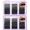WENDY LASHES Kit Libro Ciglia Ciuffetti 150D/200D D Curl Misto 9-16mm | 60 Righe Ciglia Singole Volumizzanti Portatili per Estensioni Fai Da Te Look Naturale