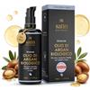 Satin Naturel Olio di Argan Bio 50 ml - 100% Olio Puro Spremuto a Freddo - Olio Naturale per Capelli, Pelle, Unghie & Barba - Olio per Capelli Secchi & Cuoio Capelluto, Certificato Biologico