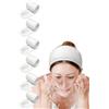 ledytdggu 6 fasce per capelli in microfibra, colore bianco, per cosmetici, spa, in spugna, regolabile, per doccia, trucco, in microfibra per trucco, sport, doccia, yoga