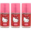 Take Care | Ciao Kitty - Fruttato e floreale | Prugna, ciliegia, orchidea e vaniglia | +90% ingredienti naturali | Vegan | Grande formato | Set di 3 x 75 ml