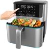 Cecotec Friggitrice ad Aria senza Olio da 8 L Cecofry Supreme 8000 Hot. 1800 W, Pannello Touch, 30-200 °C, 10 Menu Preimpostati, Pre-heat, Finiture in Acciaio Inossidabile