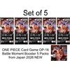 ONE PIECE Card Game OP-16 Battle Moment Booster 5 confezioni dal Giappone...