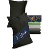 Marie´s Home 2 Federe per Cuscino 40 x 60 cm Federa per Guanciale 1613.2353, Nero