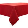 BALCONY & FALCON Tovaglia in rosso 145 x 300 cm, idrorepellente, con effetto lino | Rettangolare, senza stiratura, lavabile, ristorante, cucina, tavolo, festa, esterno, Natale, Capodanno, caffè, giardino
