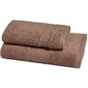 ZUCCHI Solotuo - Set Asciugamani Da Bagno Viso e Bidet, Spugna di Cotone 560 gr Coppia Asciugamani da Bagno Grande con Ospite - Glace 1530