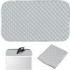 HO-SFSM Tappetino da Stiro, 48 x 85 cm Telo per Stirare sul Tavolo Portatile, Coperta magnetica per tappetino da stiro,Coperta da Stiro per la Pressatura a Vapore sul Tavolo o Sul Letto